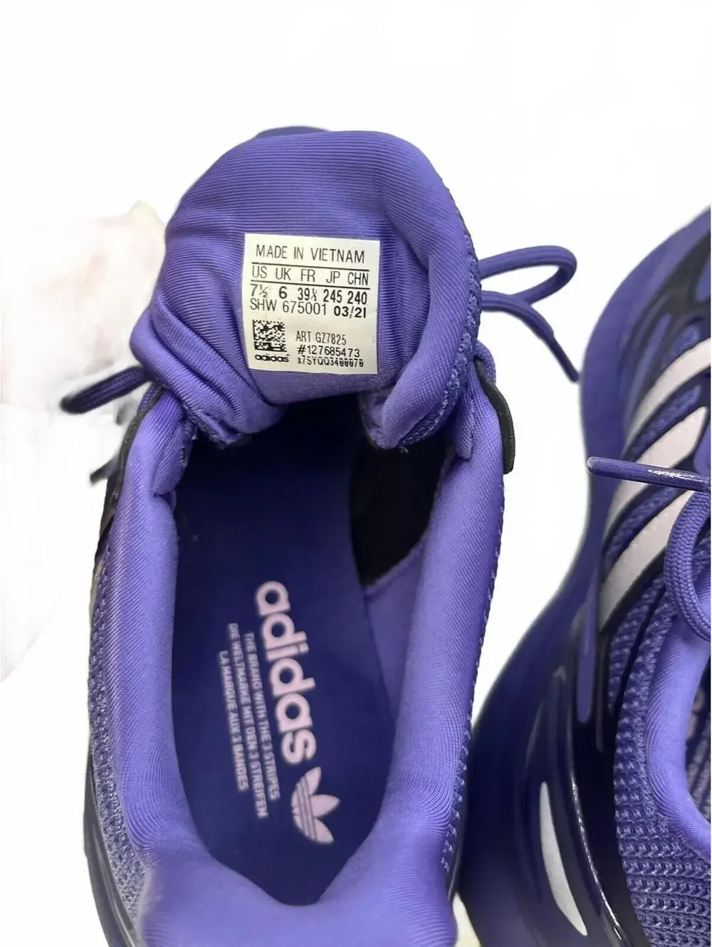 adidas 7.5 Running Shoes ZX 2K Boost 2.0 W Purple Women's US Size 7.5 Excellent